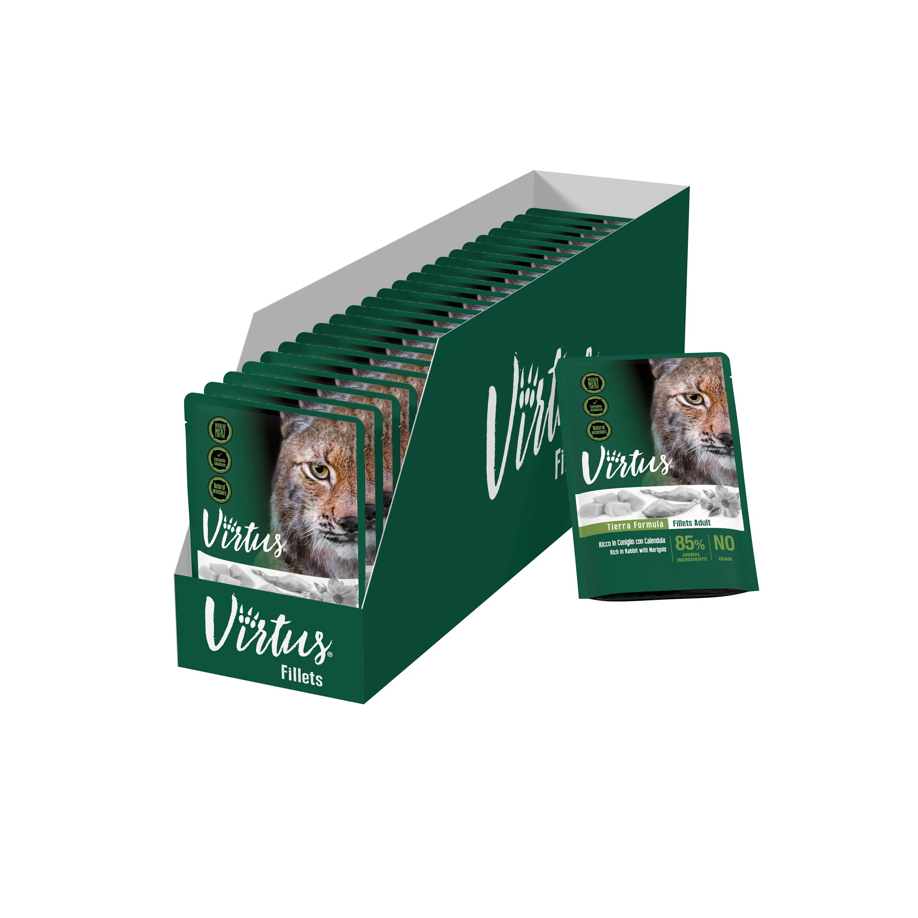 VIRTUS Cat Busta Multipack 24x85G CONIGLIO
