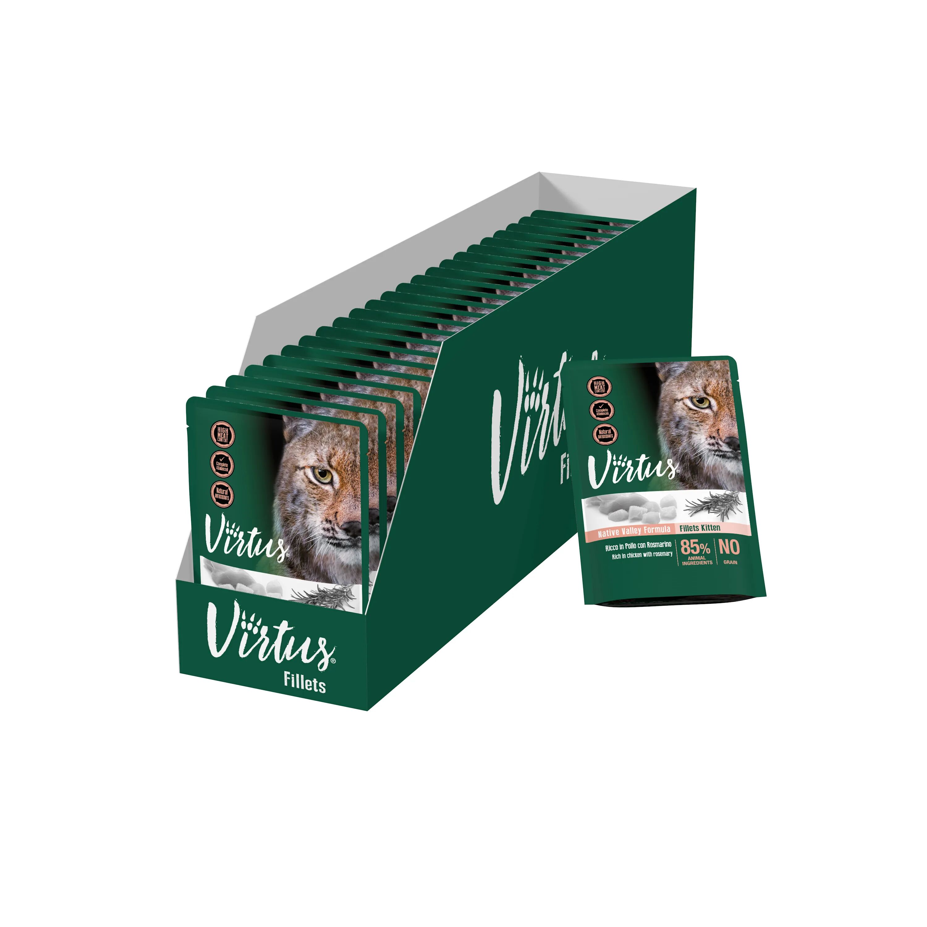 VIRTUS Kitten Busta Multipack 24x85G POLLO