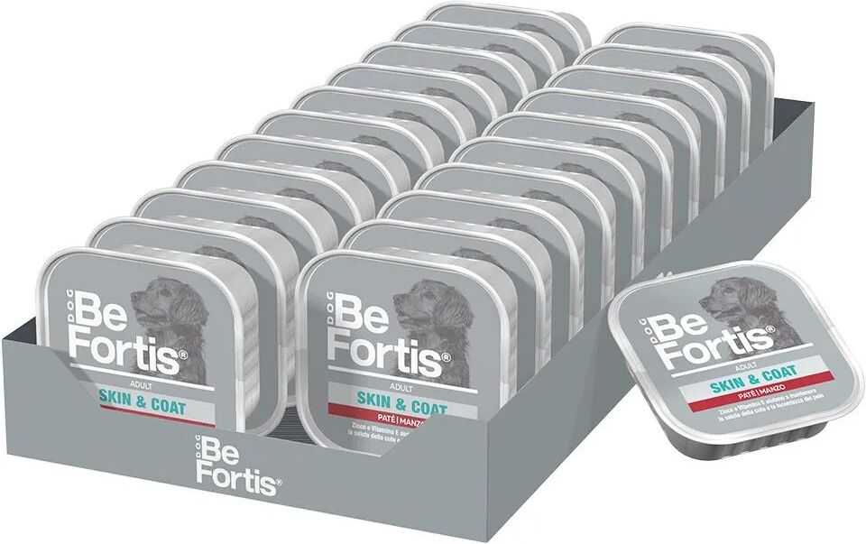 BEFORTIS Dog Skin and Coat Vaschetta Multipack 22x150G MANZO