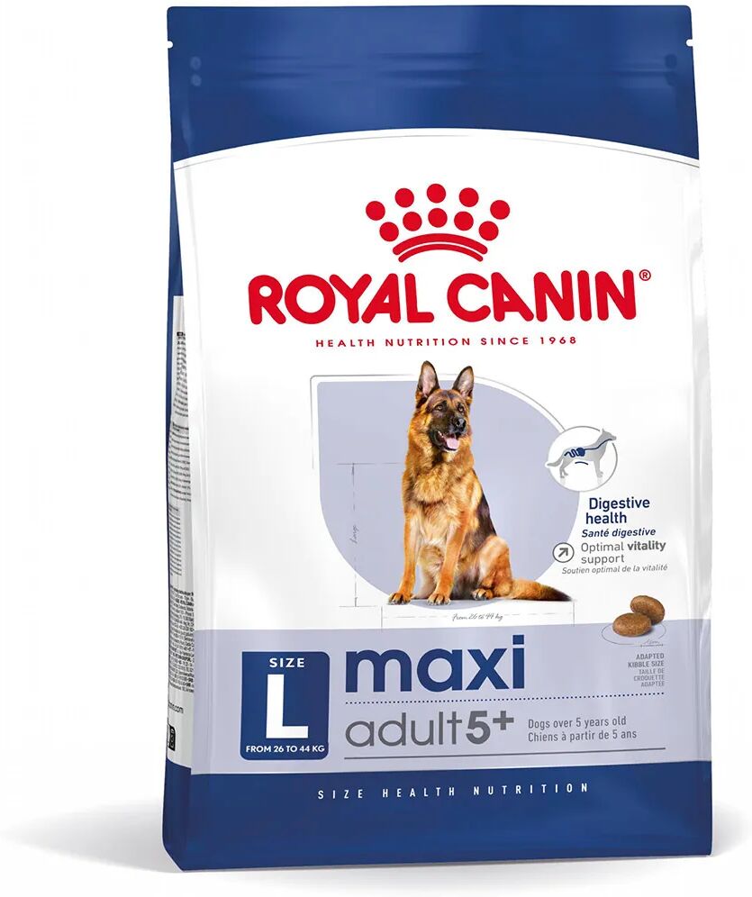 ROYAL CANIN Maxi Adult 5+ Alimento Secco Completo per Cani Maturi di Taglia Grande 15KG