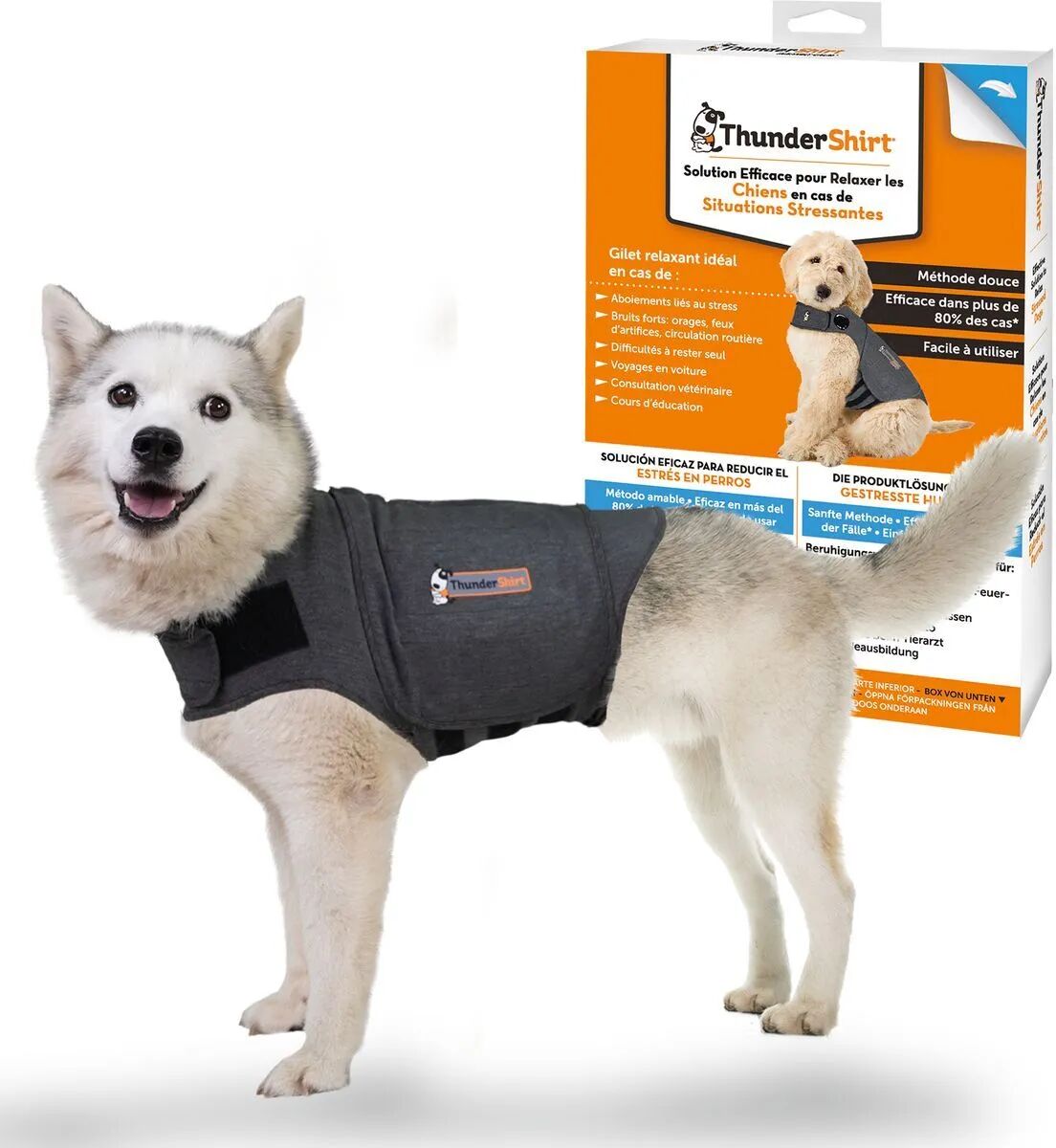 THUNDERSHIRT Dog Gilet Grigio M