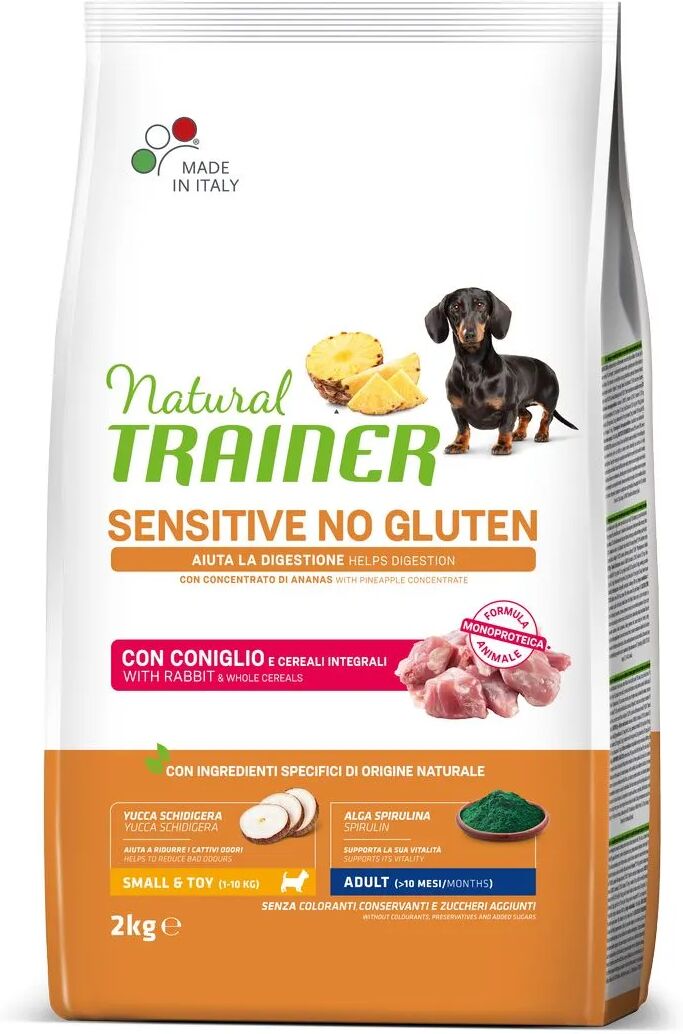 NATURAL TRAINER Sensitive Dog No Gluten Adult Mini Coniglio 2KG