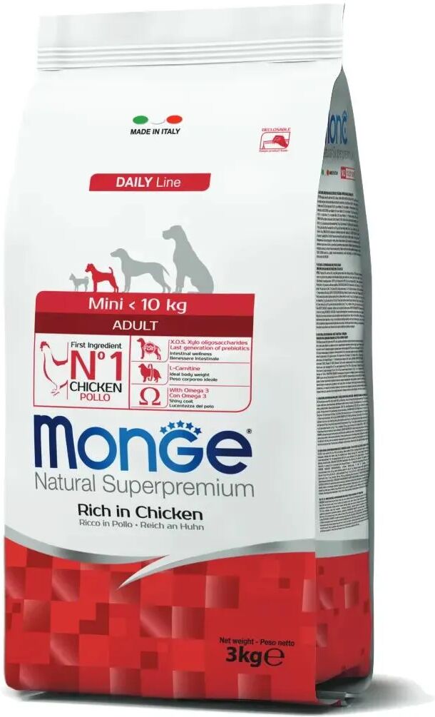 MONGE Natural Superpremium Adult Mini con Pollo 3KG