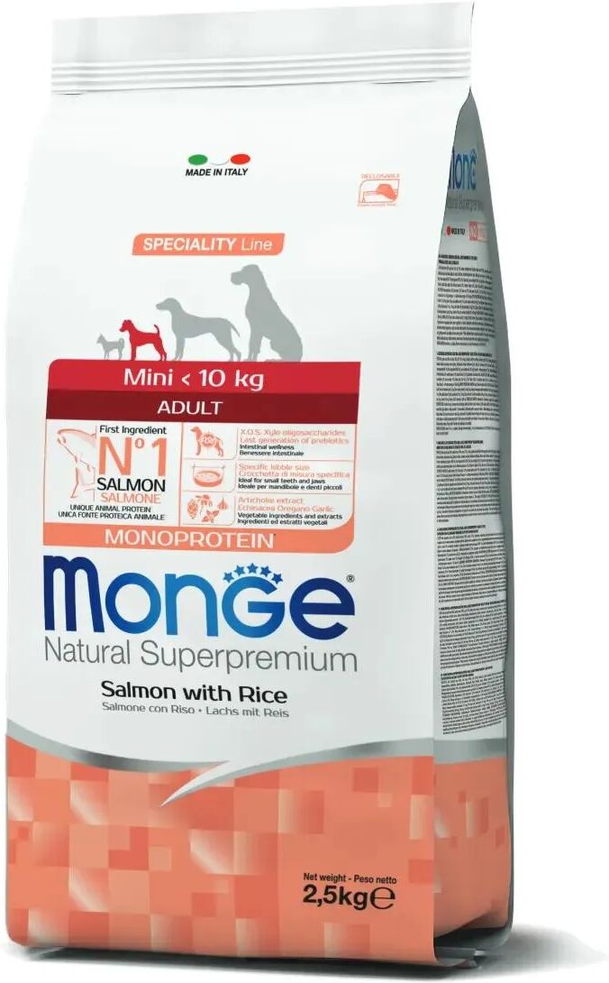 MONGE Natural Superpremium Adult Mini con Salmone 2.5KG