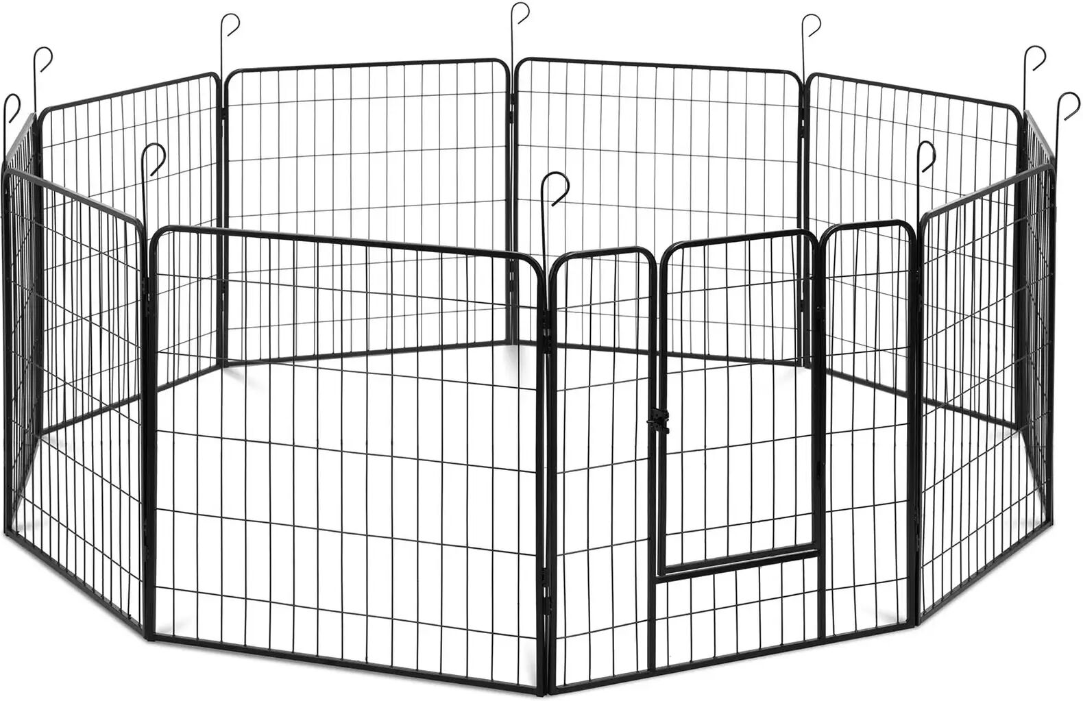 Wiesenfield Recinto per cuccioli - Con porta - 10 elementi - Da interno e da esterno WIE-DP-100