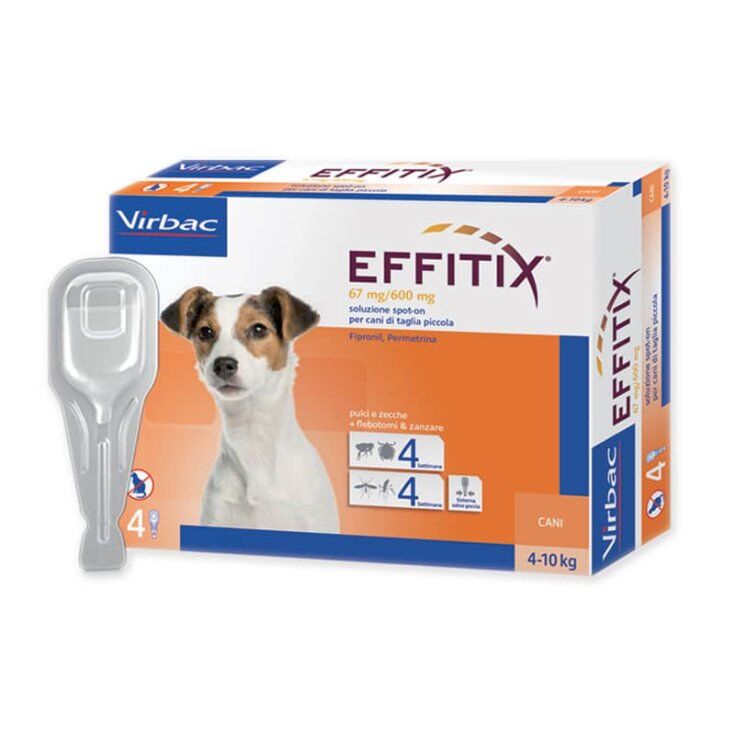 Virbac Effitix Spoton Small (4 10Kg) 4 Pipette