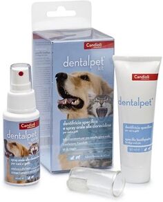 Dentalpet Kit Dentifricio 50 ml + Spray Orale 50 ml + 1 Ditale