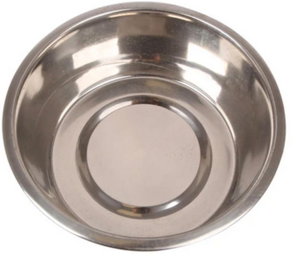 Nobleza Ciotola in Acciaio Inox con Fondo Antiscivolo per Cani e Gatti S