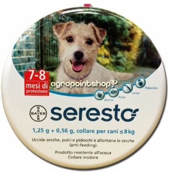 Elanco Italia Spa Seresto Collare 1,25+0,56g Per Cani Da 1 A 8kg