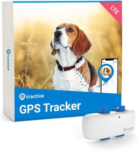 Tractive GPS DOG 4 - localizzatore GPS per cani con monitoraggio del benessere   ABBONAMENTO ESCLUSO   TRNJAWH   blu/bianco