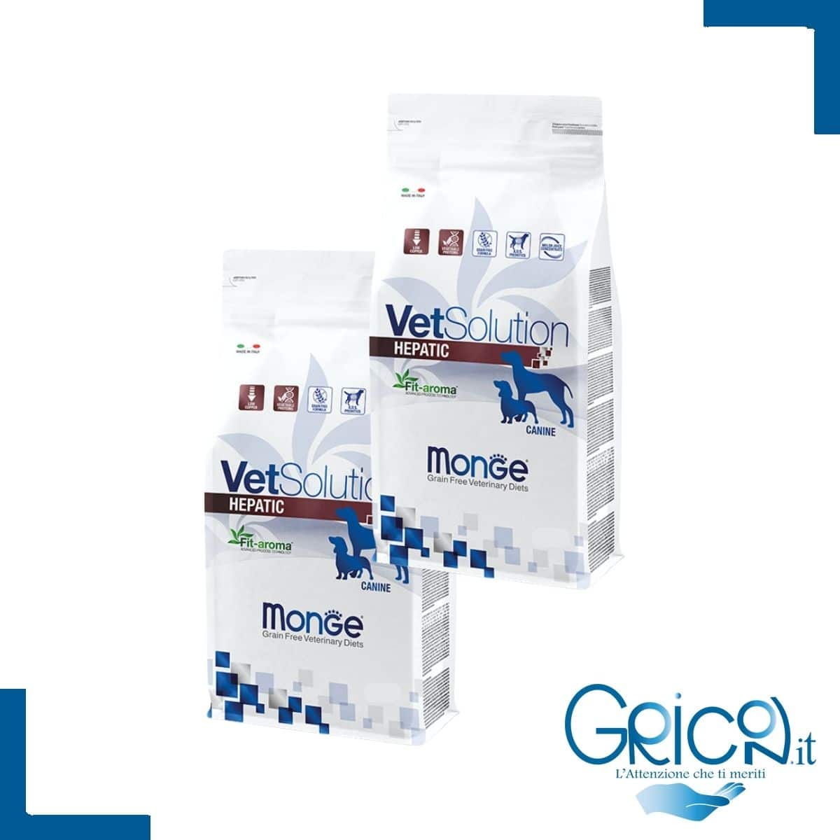 Monge Cane VetSolution Hepatic - 2+ sacchi