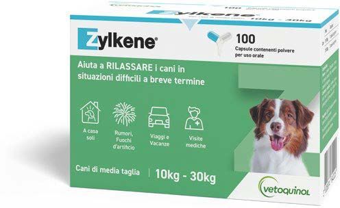 Vetoquinol Zylkene 225mg Mangime Cani Gatti 100 Capsule