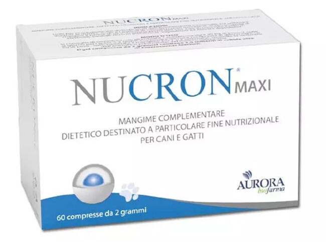 Aurora Biofarma Nucron Maxi Mangime Complementare Dietetico Per Cani E Gatti 60 Compresse