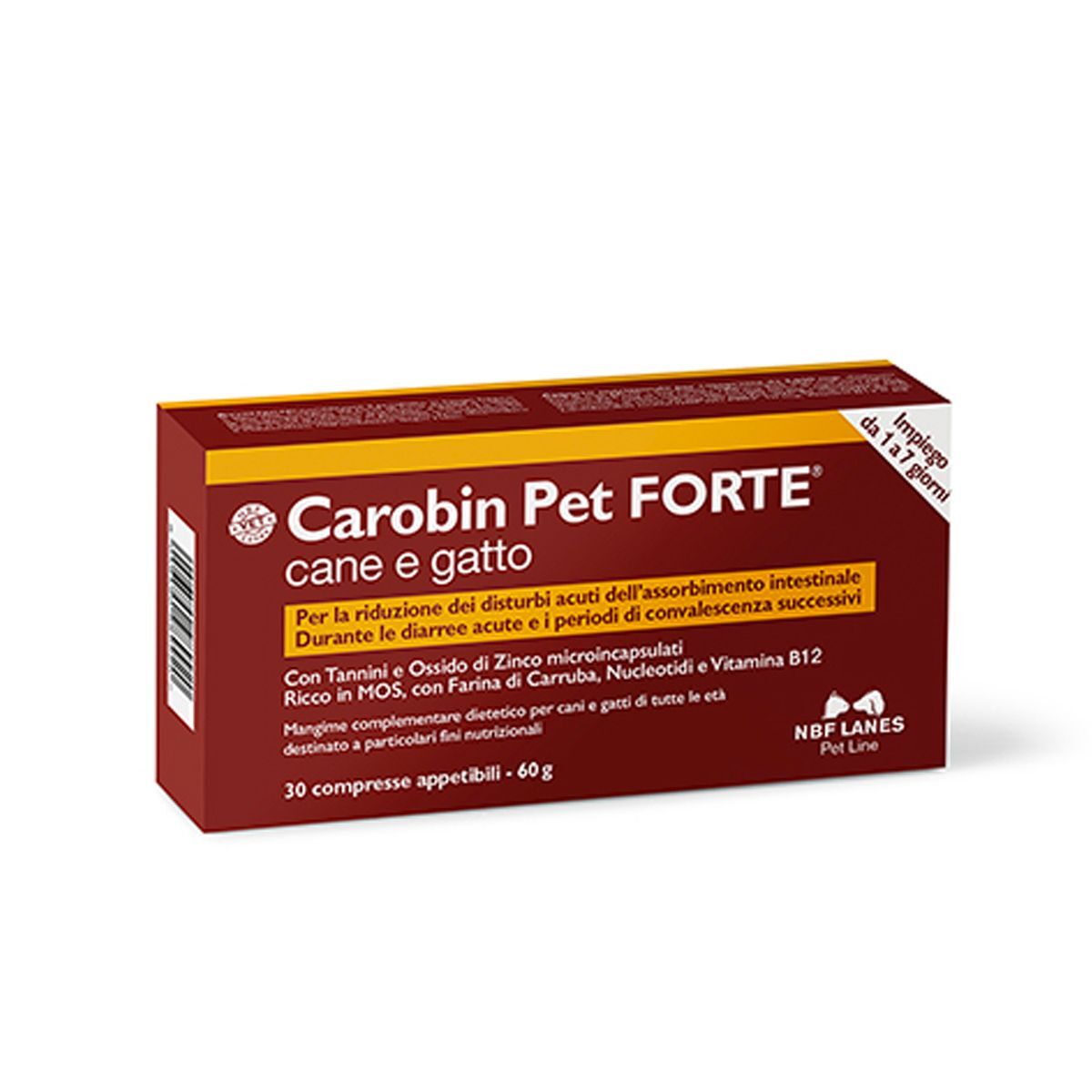 Carobin Pet Forte Integratore Cani Gatti 30 Compresse