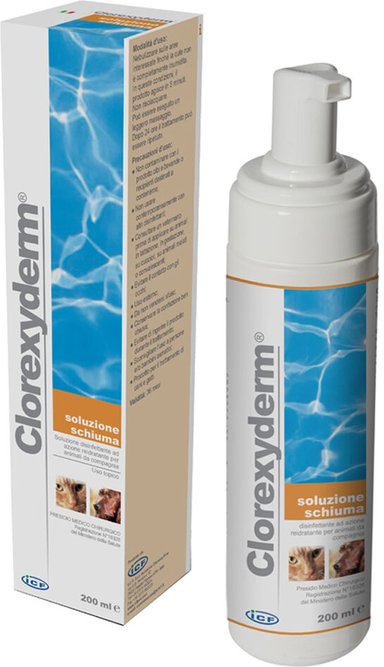 Clorexyderm Soluzione Schiuma Disinfettante Cani E Gatti 200ml