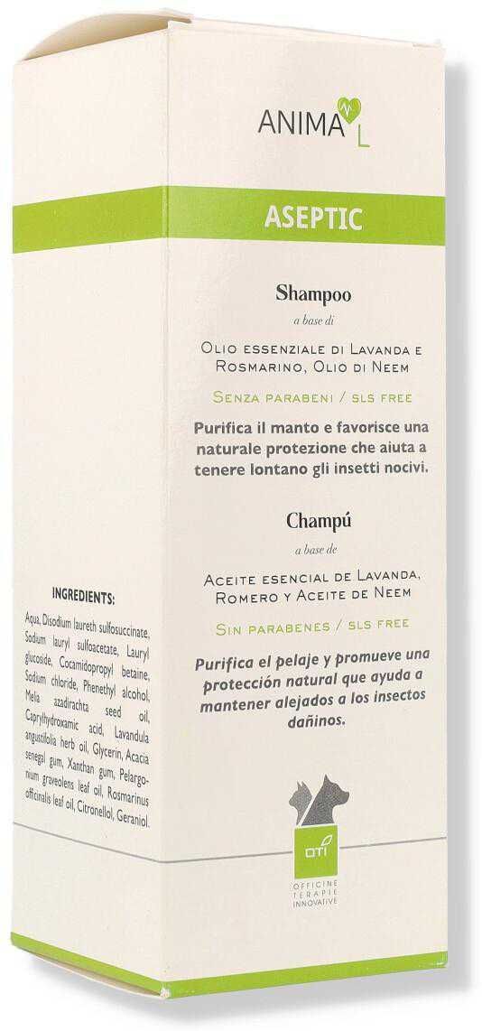 Oti Anima L Aseptic Shampoo Veterinario 150ml