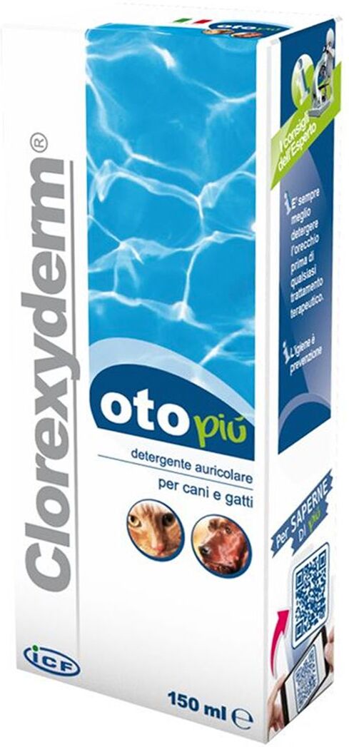 Clorexyderm Oto Più Detergente Orecchie Animali 150ml