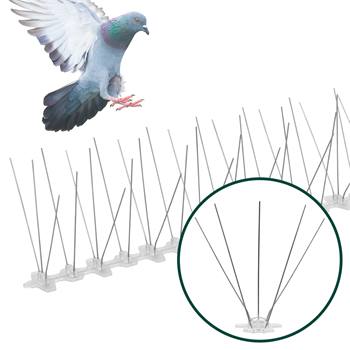 Dissuasore per uccelli ""Bird Spikes"" VOSS.garden, inox, spuntoni per piccioni, 50cm