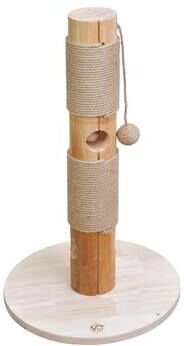 Albero tiragraffi ""Stacy"" in vero legno di VOSS.pet - graffiatoio premium in pino naturale, 72 cm