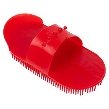 Kerbl Striglia ad aghi di plastica con dentatura fitta, rosso