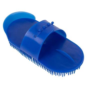 Kerbl Striglia ad aghi di plastica con dentatura fitta, blu