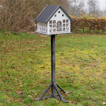 Casetta per uccelli a graticcio ""Belau"" VOSS.garden con tetto in metallo, con palo di sostegno