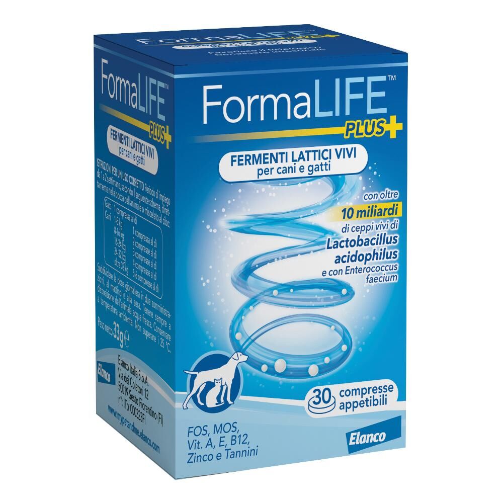 Elanco Bayer Vet Formalife Plus Ferm Latt 30cpr