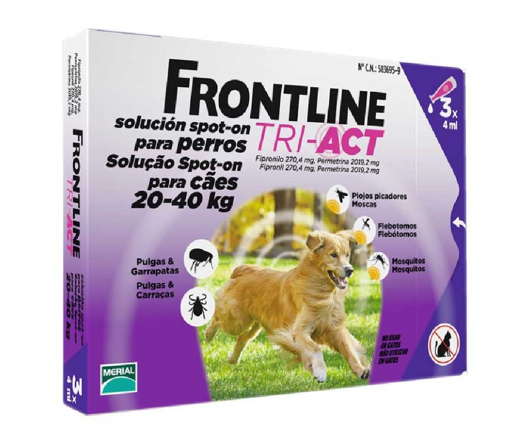 Merial Frontline tri act 3 pipette 4ml