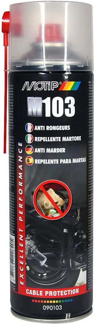 MOTIP Repellente Martore Spray 500 Ml  Trasparente Inodore Protegge Cavi E Tubi