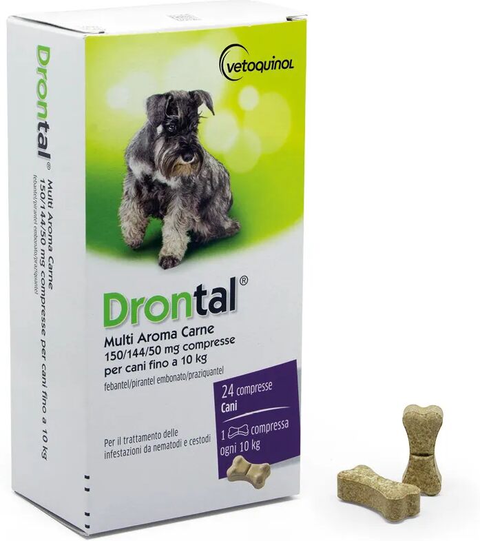 Drontal Multi Aroma Carne Per Cani Fino A 10 Kg 24 Compresse