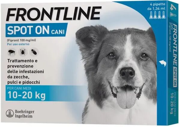 Frontline Soluzione Spot-On Cani Taglia Media 10-20 kg 4 Pipette Monodose