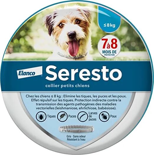 Seresto Collare Antiparassitario Per Cani Meno di 8 Kg