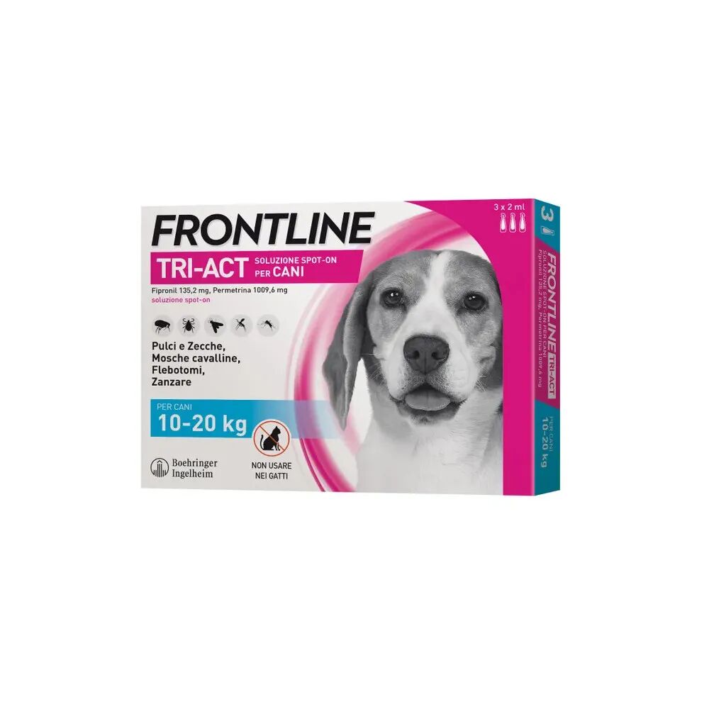 Frontline Tri-Act Soluzione Spot-On Cani 10-20 kg 3 Pipette Monodose
