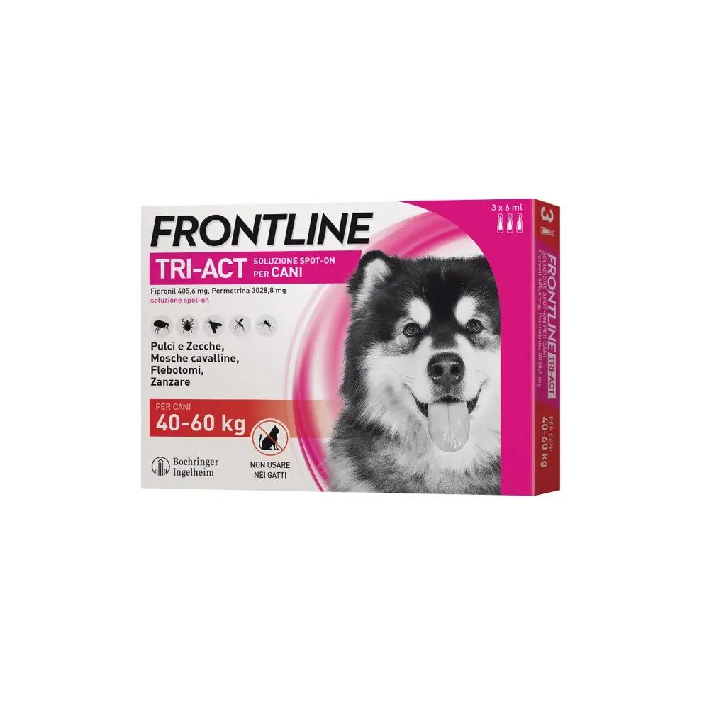 Frontline Tri-Act Soluzione Spot-On Cani 40-60 kg 3 Pipette Monodose