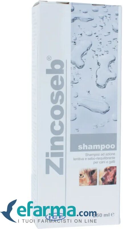 ZINCOSEB Shampoo Lenitivo Seboriequilibrante Cani e Gatti 250 ml