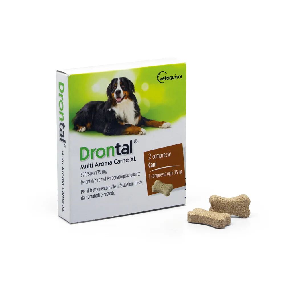 Drontal Multi Aroma Carne Per Cani Taglia XL 2 Compresse