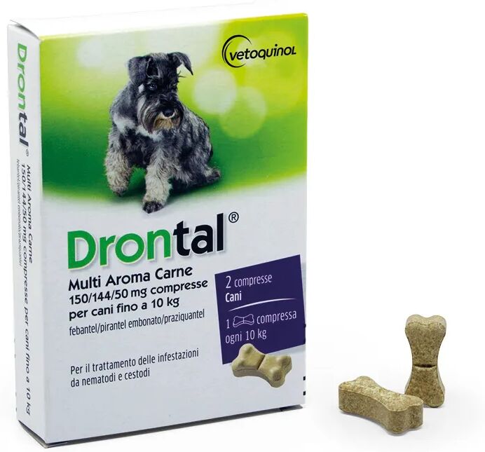 Drontal Multi Aroma Carne Per Cani 2 Compresse