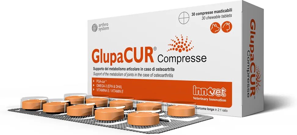 Glupacur Integratore Metabolismo Articolare Cani e Gatti 30 Compresse