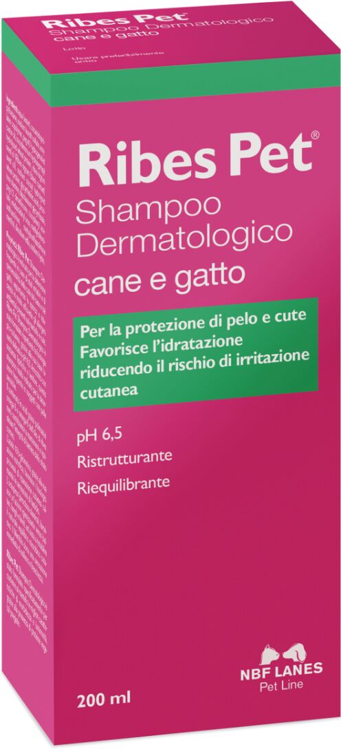 Ribes Pet Shampoo Dermatologico Cani e Gatti 200 ml