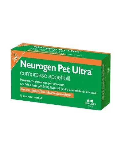 Neurogen Pet Ultra NBF Mangime Complementare Contro l’invecchiamento Cerebrale 30 Compresse Appetibili