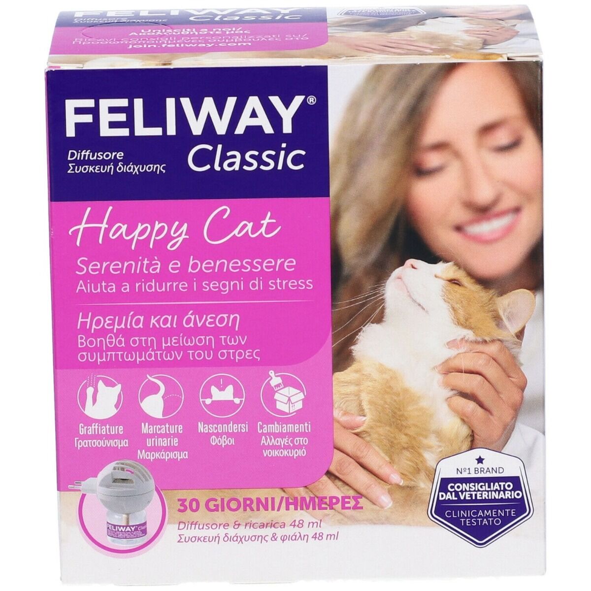 feliway Classic Diffusore Con Ricarica Gatti 48 ml