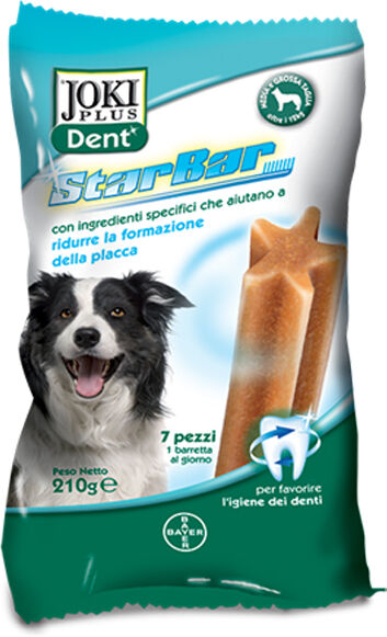 JOKI plus dent starbar sacchetto 210 g per cani di taglia media da 12 a 25 kg