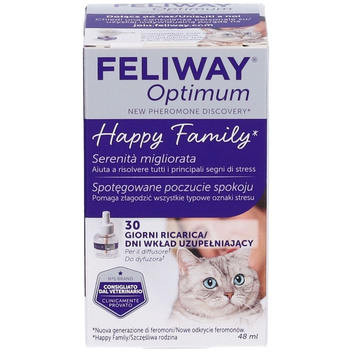 feliway Optimum Ricarica Per Gatti 48 ml