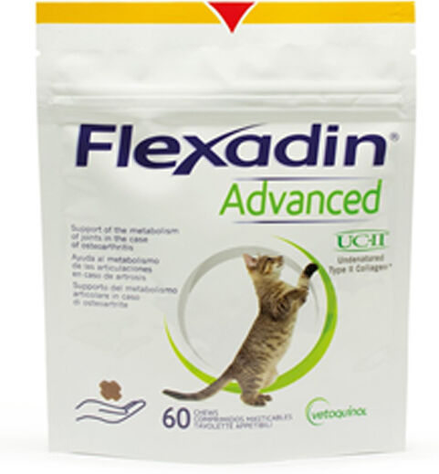 VETOQUINOL ITALIA Srl Flexadin advanced gatto tutte le taglie busta da 60 tavolette appetibili masticabili