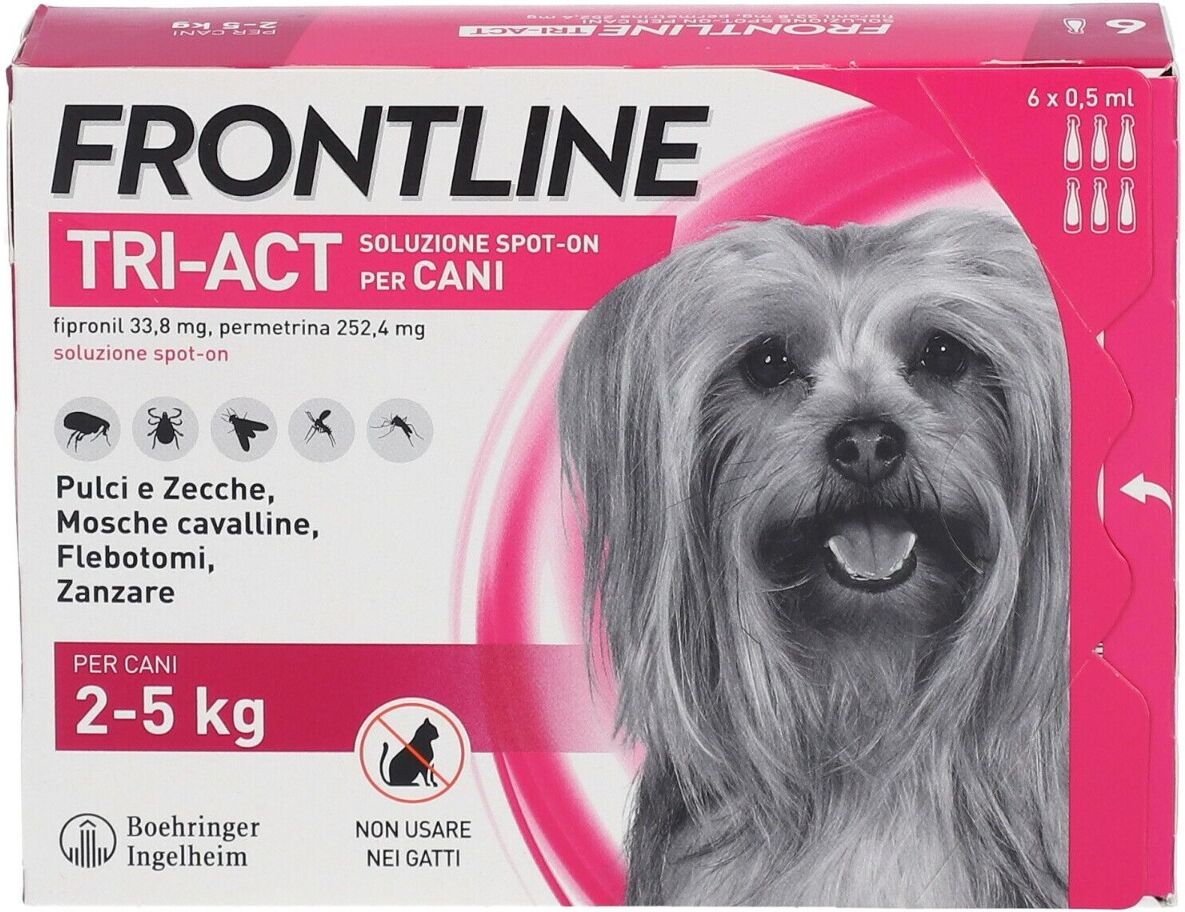 FRONTLINE Tri-Act Soluzione Spot-On Cani 2-5 kg 6 Pipette Monodose