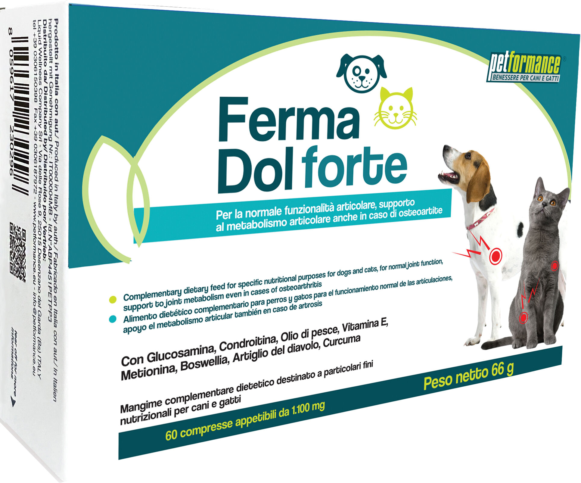 petformance ferma dol forte 60 compresse