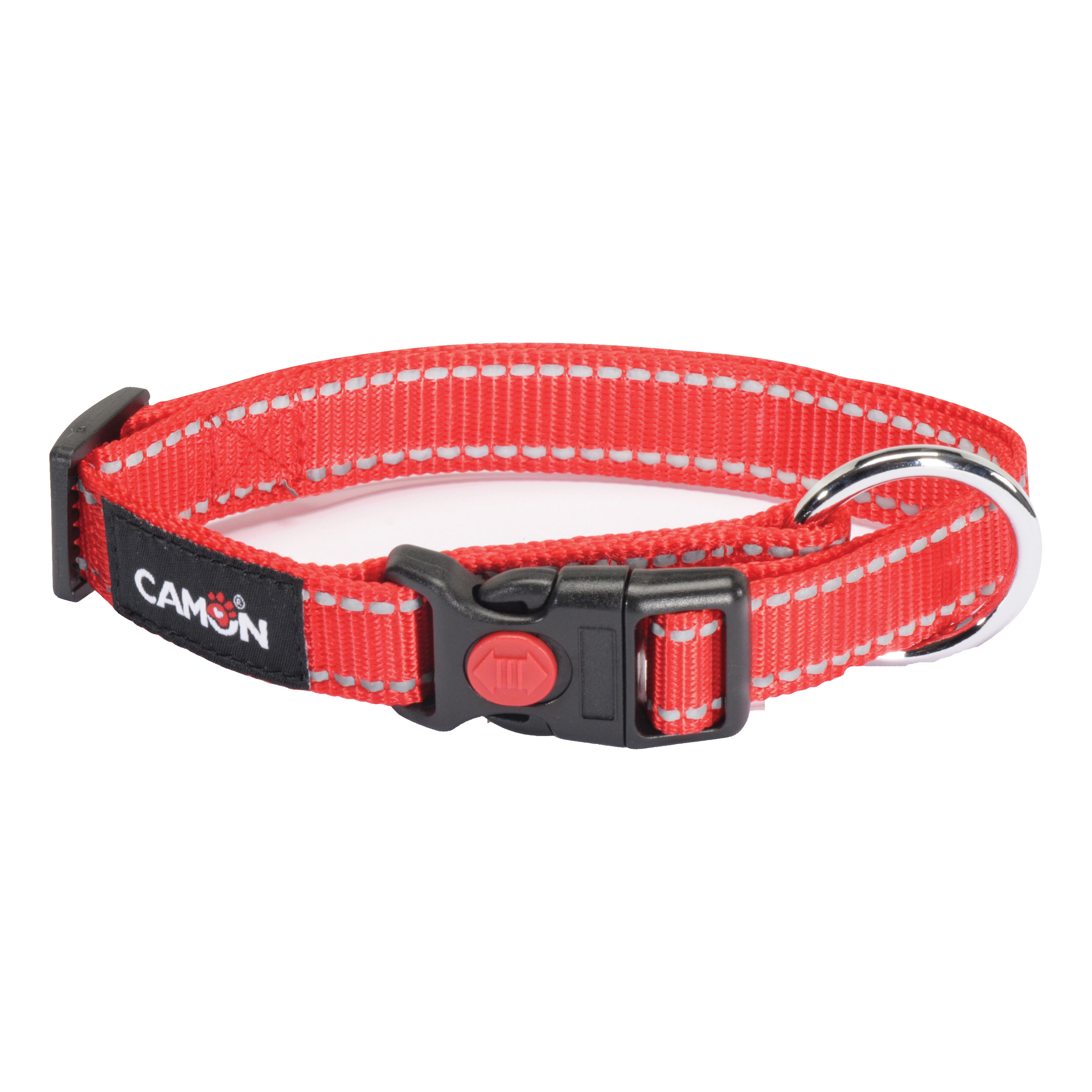 CAMON Collare lowtension reflex rosso 20 mm x 33/53 cm