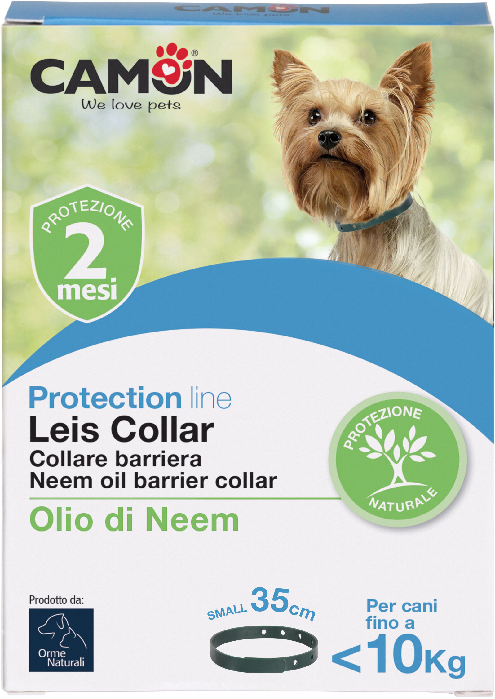 CAMON Leis collare barriera con olio di neem cane 35 cm s 12 pezzi