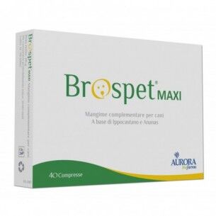 Aurora Biofarma Brospet Maxi - Mangime complementare per cani 40 compresse gastroresistenti non
