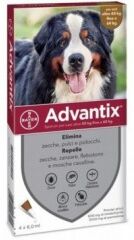 Bayer Advantix 4 pipette da 6 ml - Antiparassitario per Cani da 40 a 60 Kg